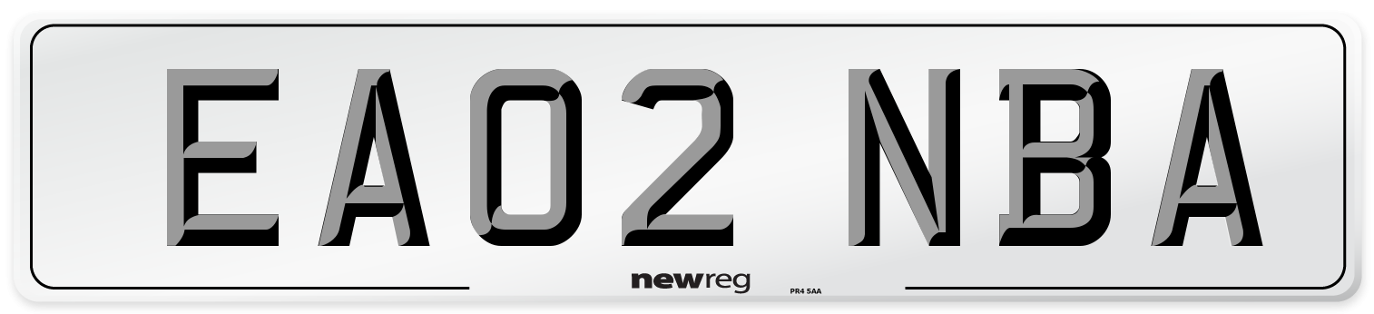 EA02 NBA Number Plate from New Reg